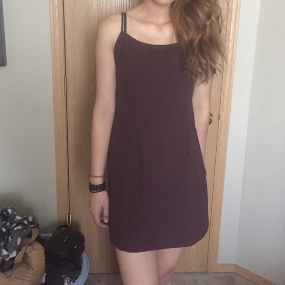 Maroon casual dress