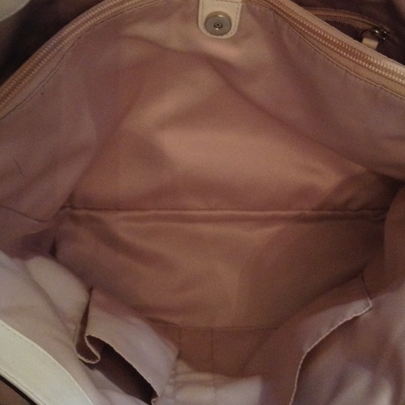 Coach Cream Perforated "C" Handbag - Picture 2 of 6