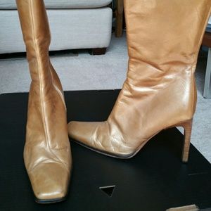 Charles David Gold mid calf boot