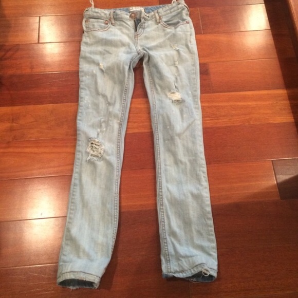 Free People light wash straight leg jeans - Picture 2 of 4