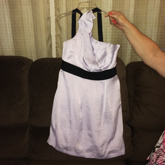 Light purple asymmetrical BCBG cocktail dress