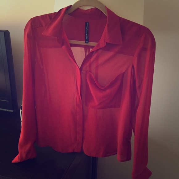 Walter blouse with oversized draped pocket