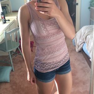 Lace tank top