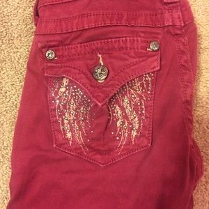 Maroon miss me skinny jeans