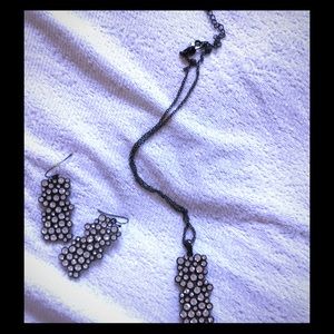 Matching earrings and necklace
