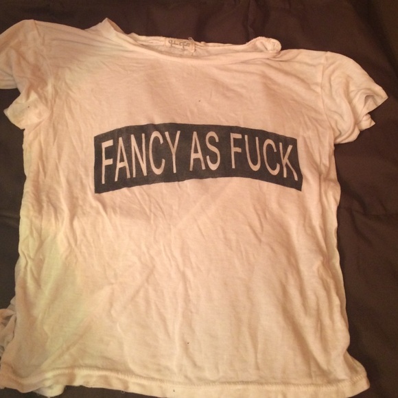 brandy Melville fancy as fuck crop top - Picture 1 of 1