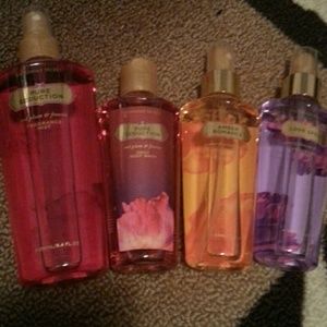 VS body sprays and body wash