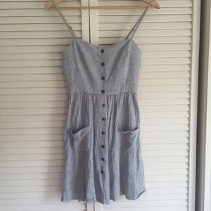 Urban Outfitters Cope Denim Button Down Dress