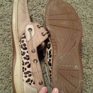Cheetah Print Sperrys