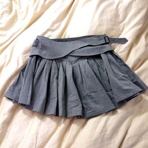 Small Zara Grey Pleated Skirt