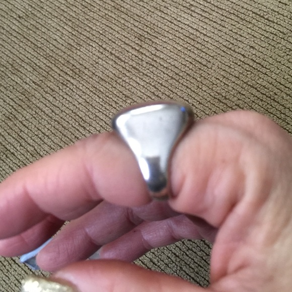 Sterling Silver square bubble ring