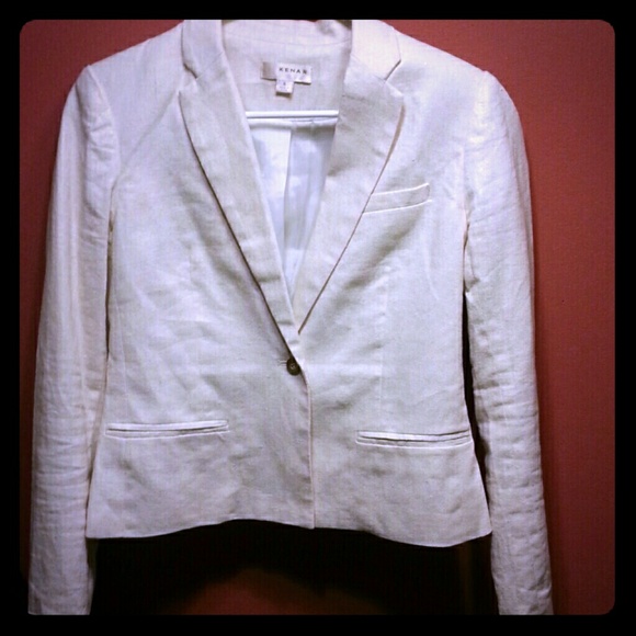 Kenar off white summer spring blazer