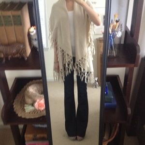 🌜Fringe Shawl Sweater🌛