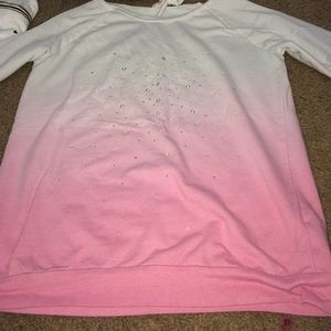 Pink dilated up sweater