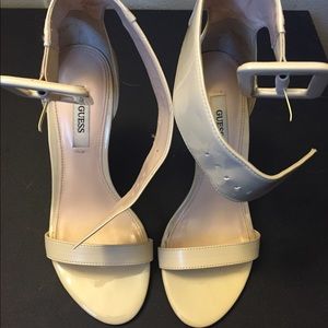 guess nude strappy heel