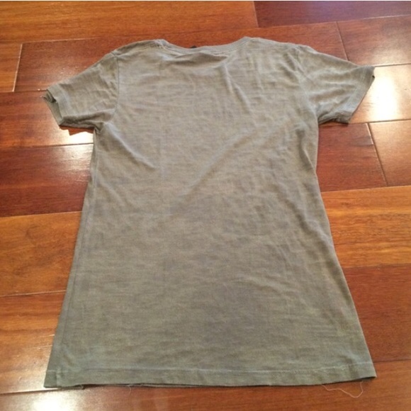 Alternative Apparel brown burnout tee - Picture 3 of 4