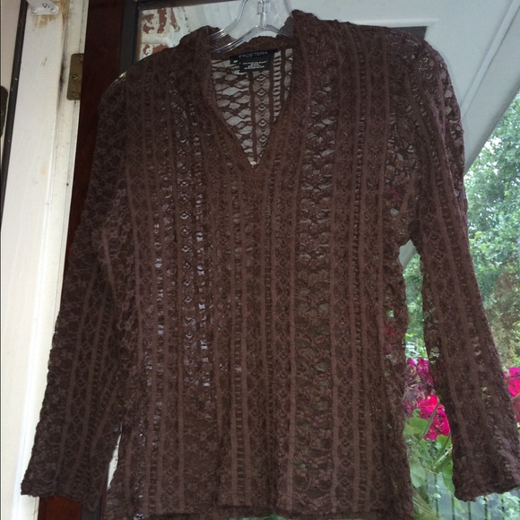 Etcetera Fantastic Dark Brown  M Top