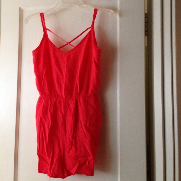 Salmon pink romper H&M