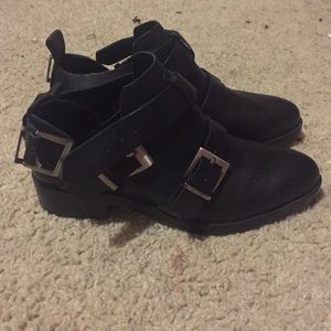 Leather ankle boots