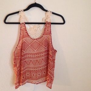 Tribal crochet top