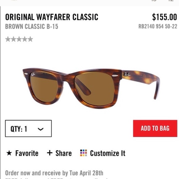 *Original Wayfarer Classic*