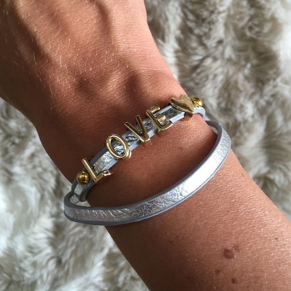 ❤SOLD OUT-leather wrap "LOVE" bracelets! BRAND NEW - Picture 2 of 2