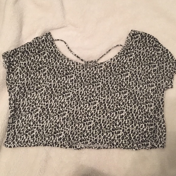 Swing style leopard print crop top