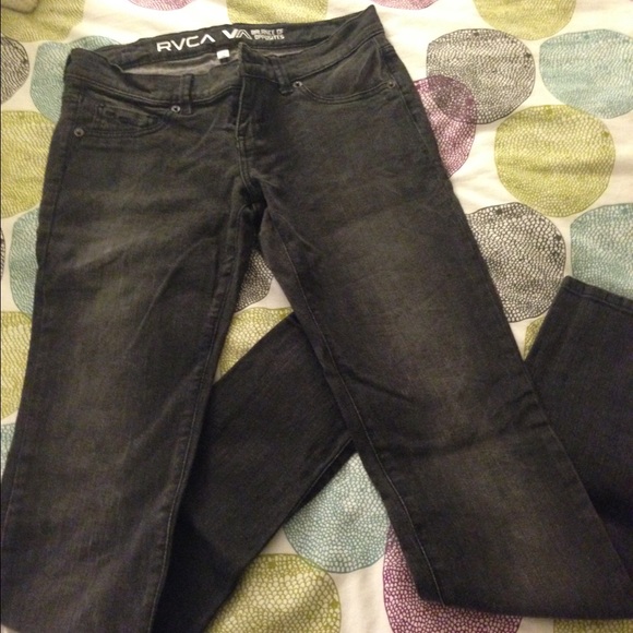 RVCA Dark Grey Denim Skinnies