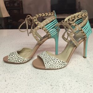 Dolce Vita Hexen Heel. Spotted Mint. Size 8 1/2