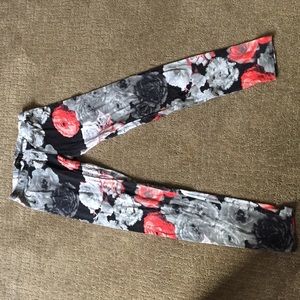 Floral printed leggings