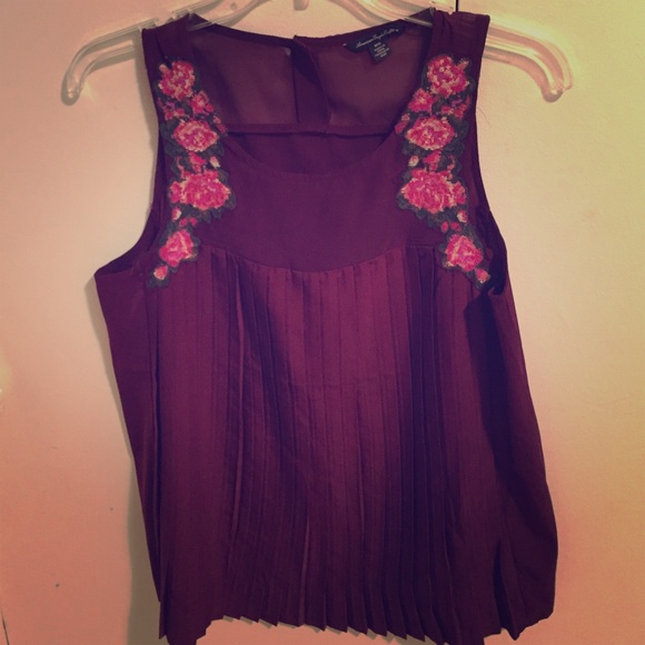 Flowy Maroon top from American eagle!