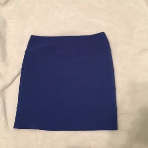 NWOT Blue body con miniskirt