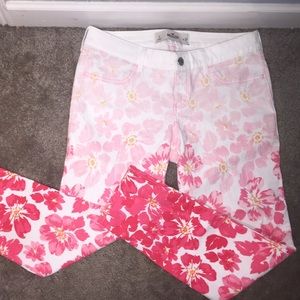 Hollister floral jeans