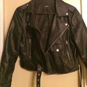 Nasty Gal leather moto jacket