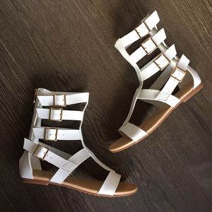 White Gladiator Sandals (8)