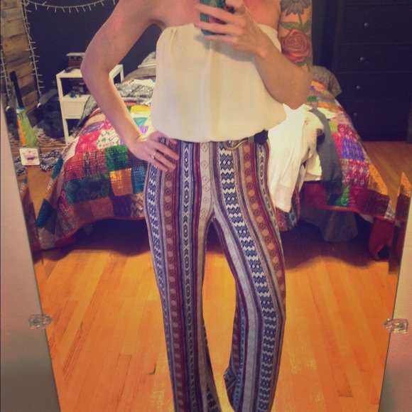 Vintage Boho Tribal Jumpsuit Romper