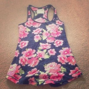 Girl's floral tank top