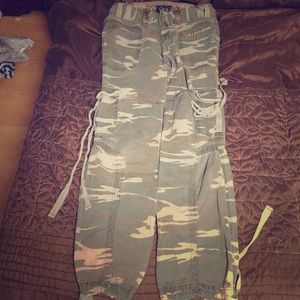 Miss Me Cargo camo pants.