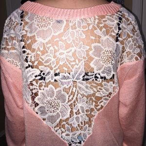 Coral pink sweater