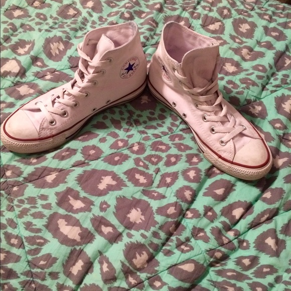 White Hi Top Converse!