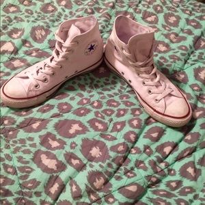 White Hi Top Converse!