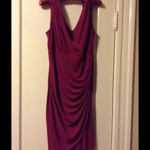 Sexy wine-colored dress