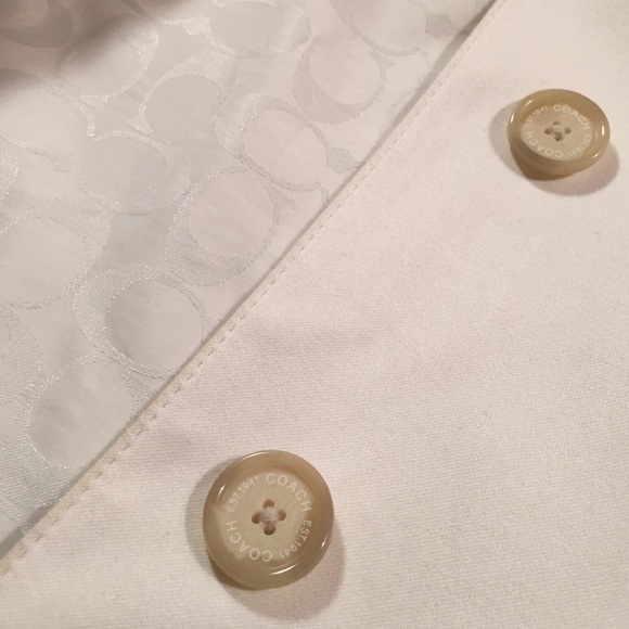 XS White Coach Raincoat - Picture 3 of 4