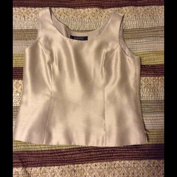 Elegant gold tank / skirt set