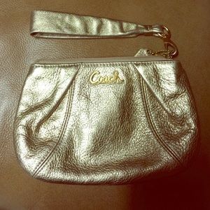 Gold Coach wristlet