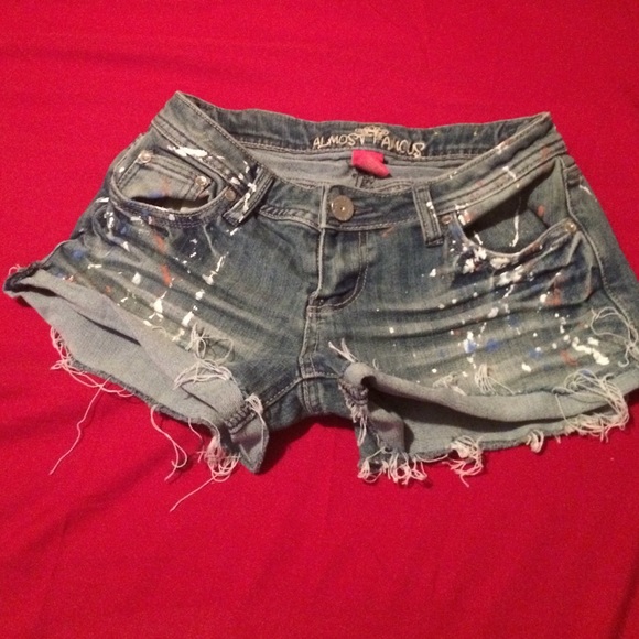 Distressed shorts