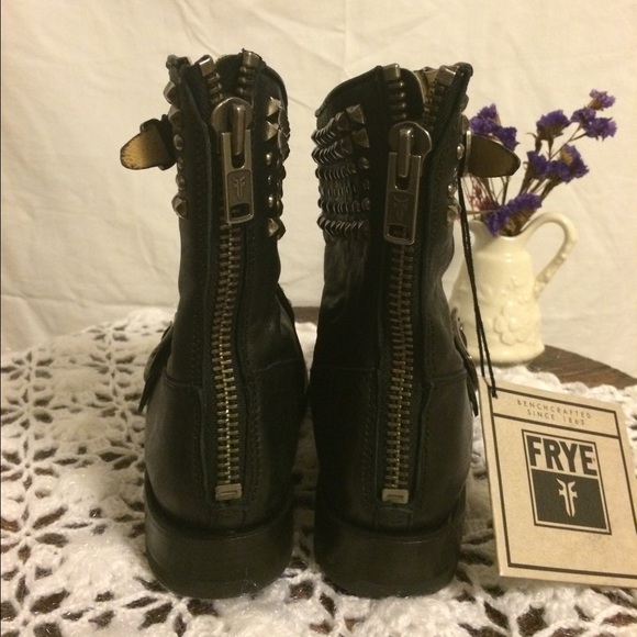 ❌SOLD❌Frye Studded Biker Boots - Picture 3 of 4