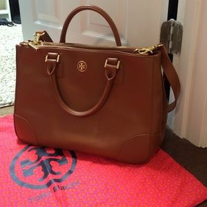 Tory burch double zip Robison tote