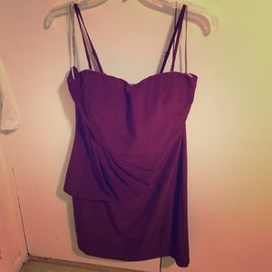Maroon cocktail dress from forever 21.