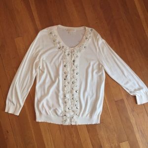 Michael Kors embellished cardigan sweater